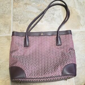 Etienne Aigner burgundy purse set